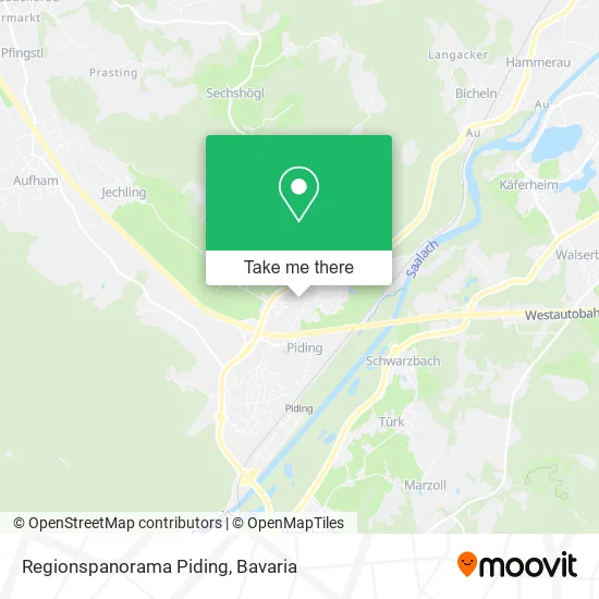 Карта Regionspanorama Piding