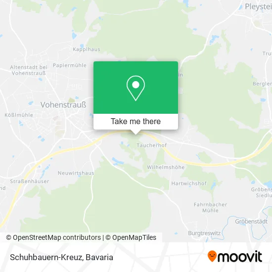 Schuhbauern-Kreuz map