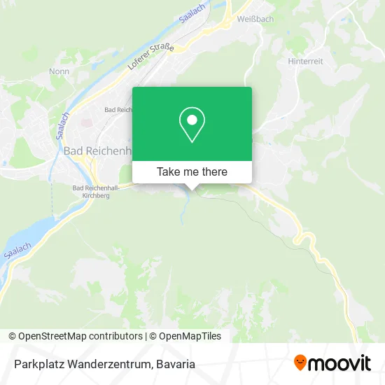 Карта Parkplatz Wanderzentrum