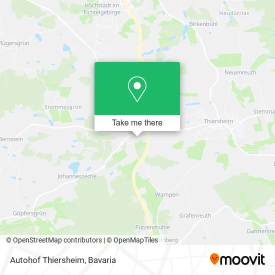 Карта Autohof Thiersheim
