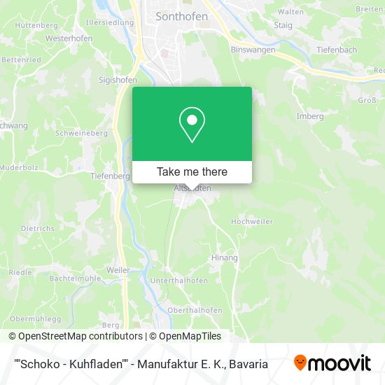 ""Schoko - Kuhfladen"" - Manufaktur E. K. map
