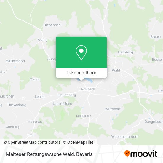 Malteser Rettungswache Wald map