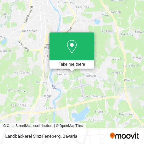 Карта Landbäckerei Sinz Feneberg