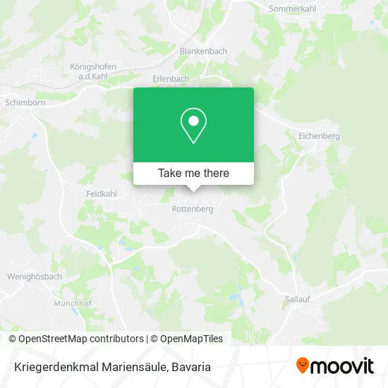 Карта Kriegerdenkmal Mariensäule