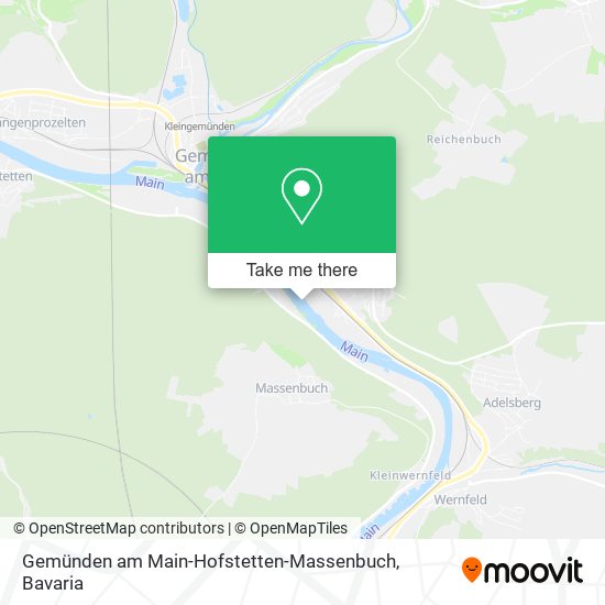 Gemünden am Main-Hofstetten-Massenbuch map