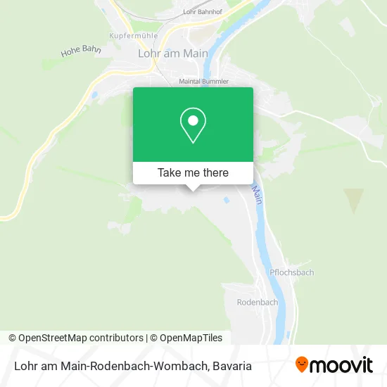 Карта Lohr am Main-Rodenbach-Wombach