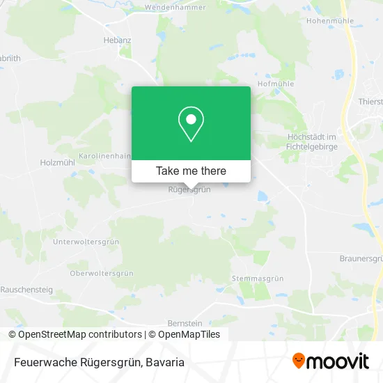 Карта Feuerwache Rügersgrün