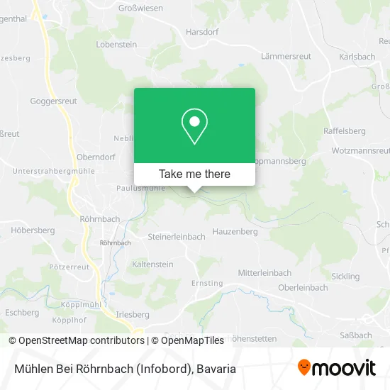 Карта Mühlen Bei Röhrnbach (Infobord)