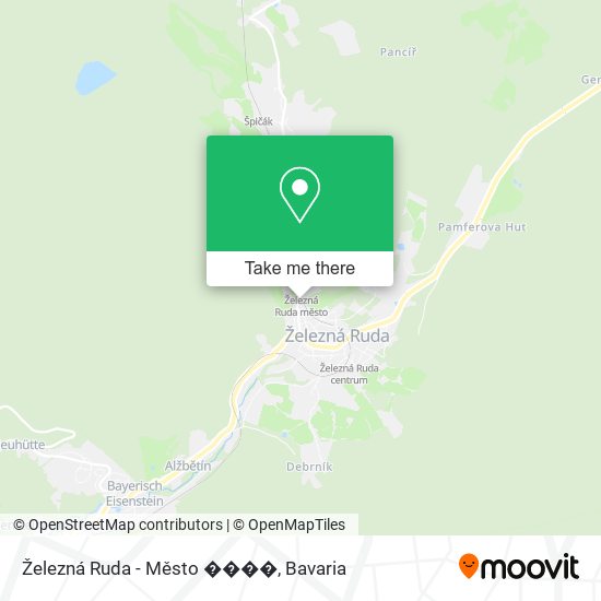 Železná Ruda - Město ���� map