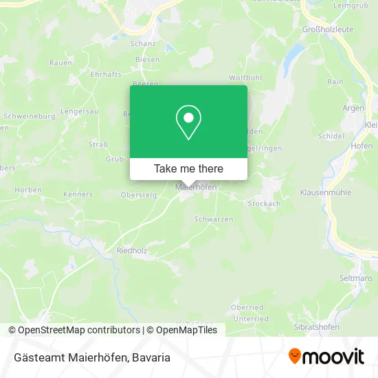 Карта Gästeamt Maierhöfen