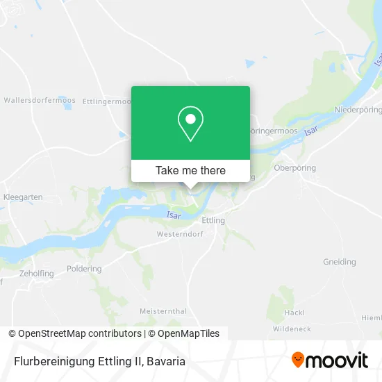 Карта Flurbereinigung Ettling II