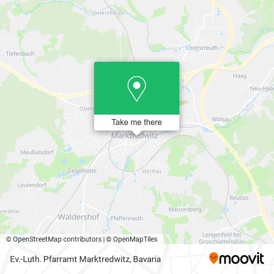 Ev.-Luth. Pfarramt Marktredwitz map