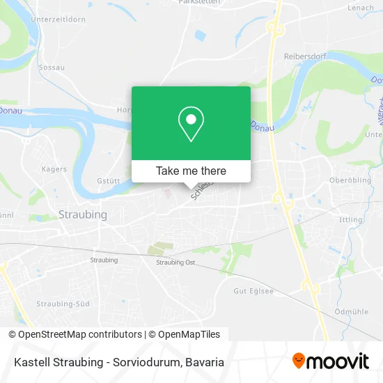 Карта Kastell Straubing - Sorviodurum