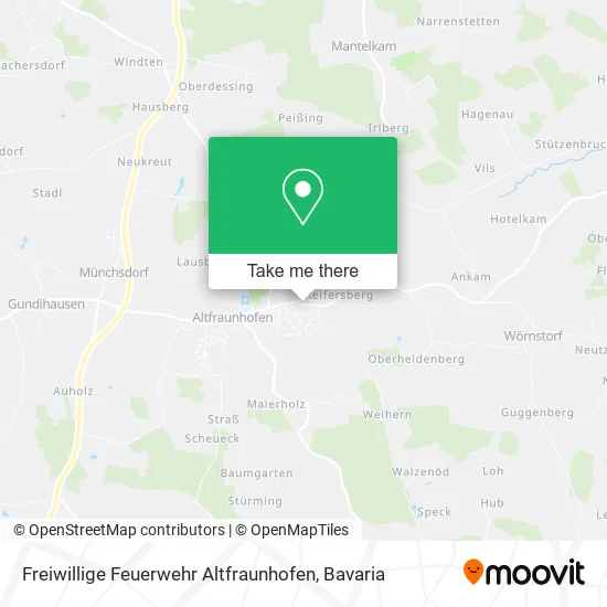 Карта Freiwillige Feuerwehr Altfraunhofen