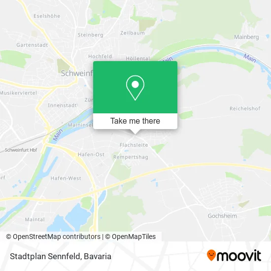Карта Stadtplan Sennfeld