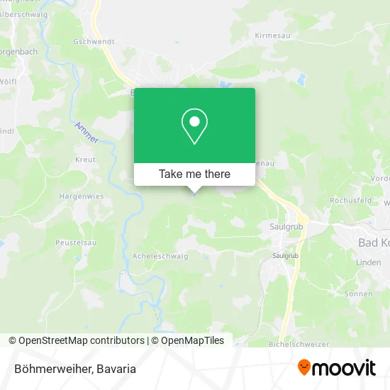 Карта Böhmerweiher