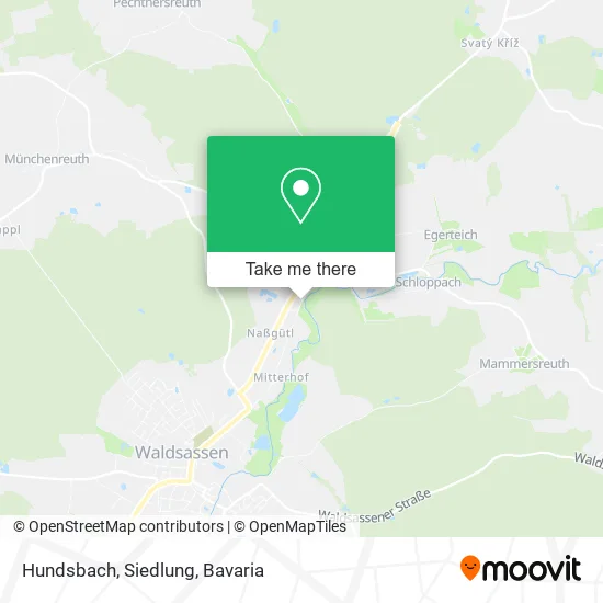 Карта Hundsbach, Siedlung