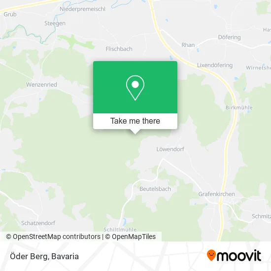 Карта Öder Berg