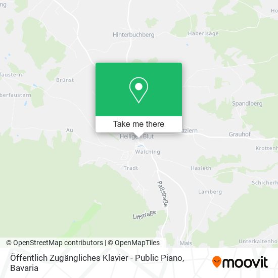 Öffentlich Zugängliches Klavier - Public Piano map