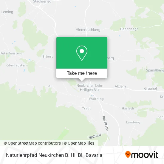 Карта Naturlehrpfad Neukirchen B. Hl. Bl.