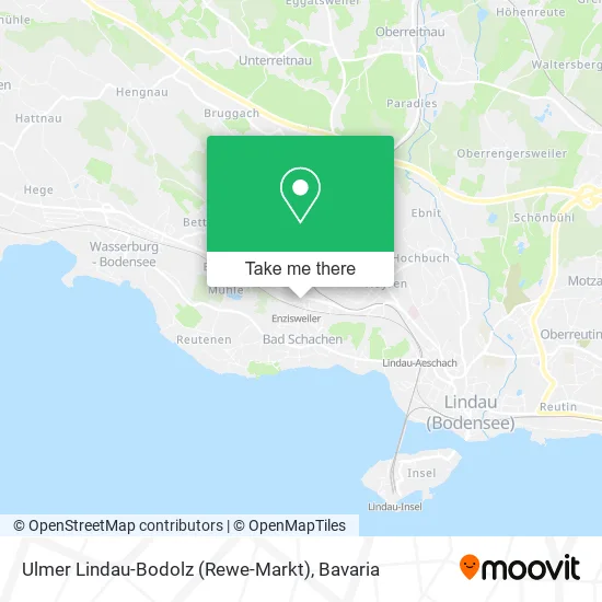 Карта Ulmer Lindau-Bodolz (Rewe-Markt)
