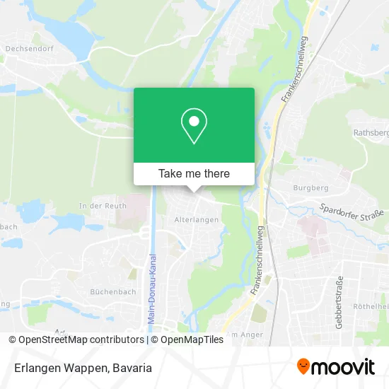 Карта Erlangen Wappen