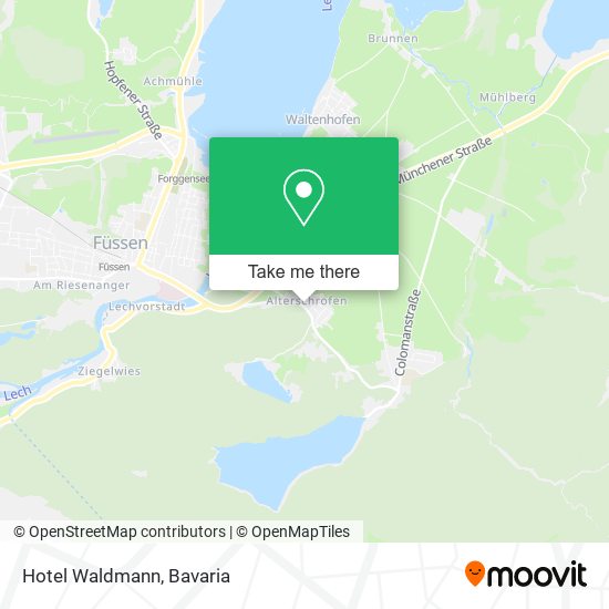 Hotel Waldmann map