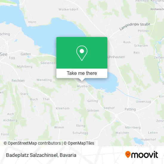 Карта Badeplatz Salzachinsel