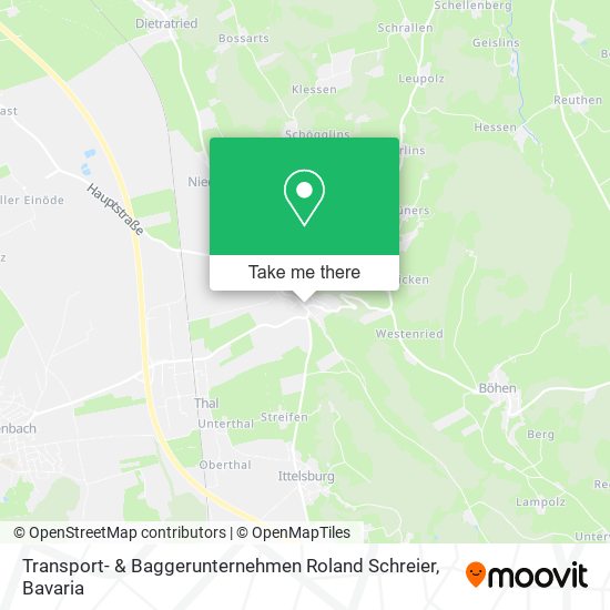 Карта Transport- & Baggerunternehmen Roland Schreier