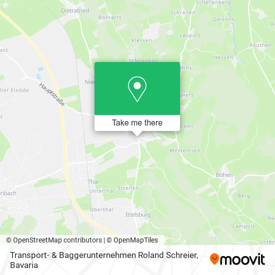 Карта Transport- & Baggerunternehmen Roland Schreier