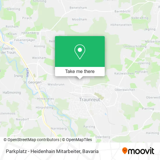 Карта Parkplatz - Heidenhain Mitarbeiter