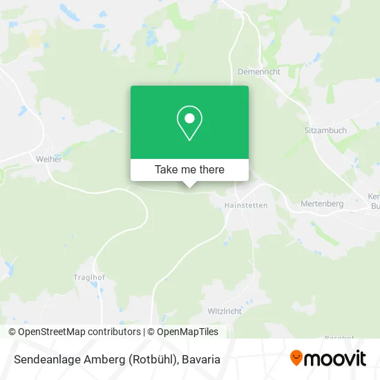 Карта Sendeanlage Amberg (Rotbühl)