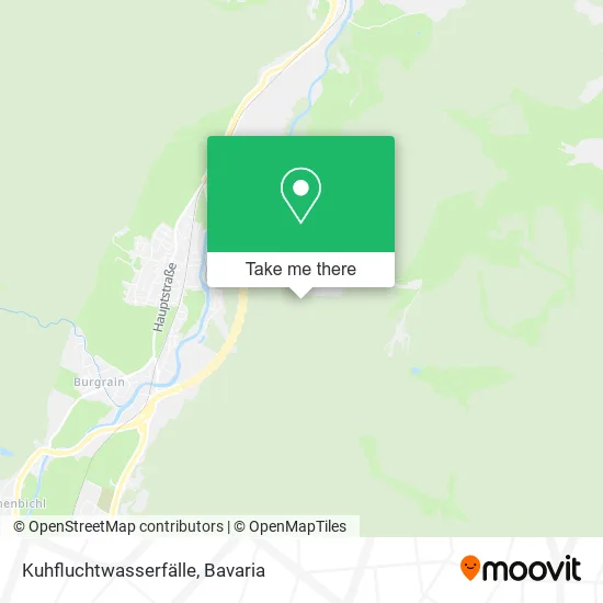 Карта Kuhfluchtwasserfälle