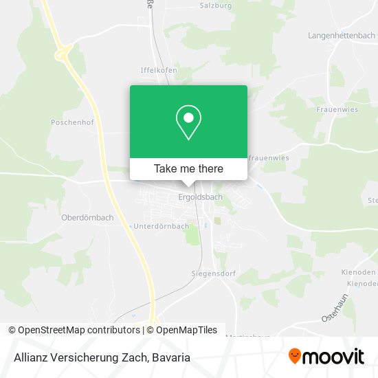 Allianz Versicherung Zach map