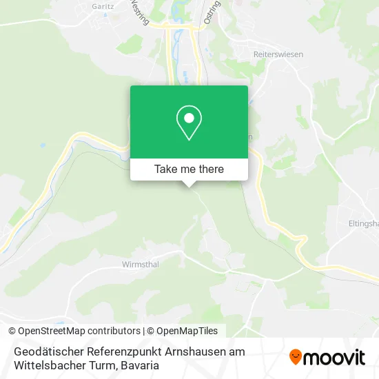 Карта Geodätischer Referenzpunkt Arnshausen am Wittelsbacher Turm