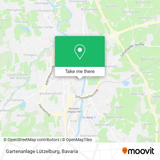 Gartenanlage Lützelburg map
