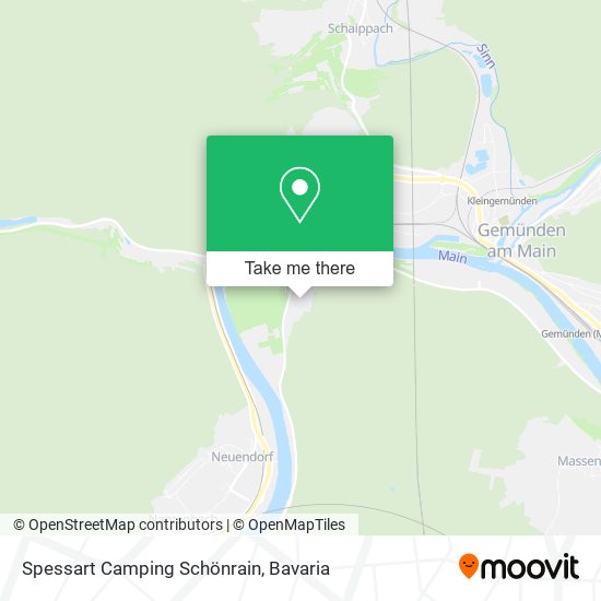 Spessart Camping Schönrain map