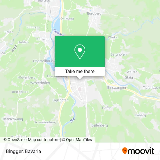 Карта Bingger