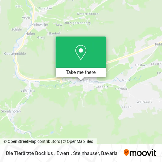 Карта Die Tierärzte Bockius . Ewert . Steinhauser