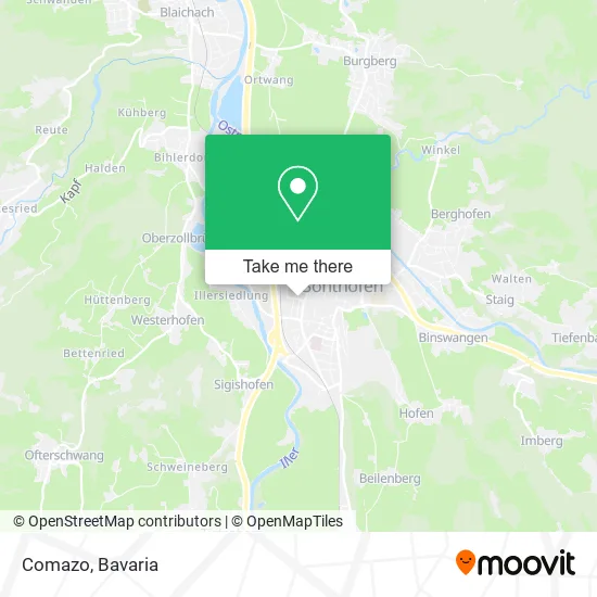 Карта Comazo