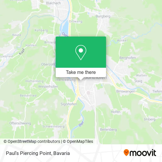 Карта Paul's Piercing Point