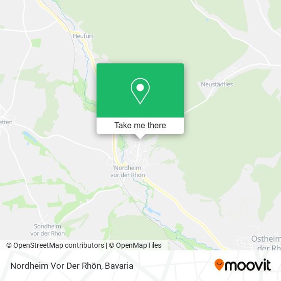 Nordheim Vor Der Rhön map