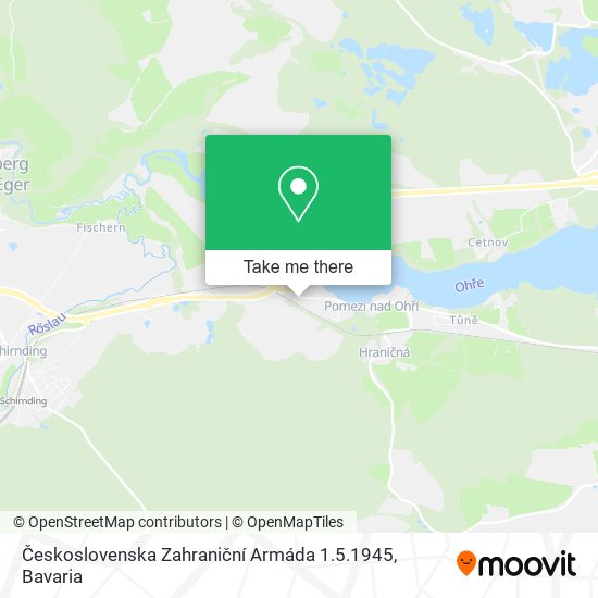 Československa Zahraniční Armáda 1.5.1945 map