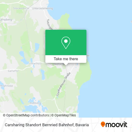 Карта Carsharing Standort Bernried Bahnhof