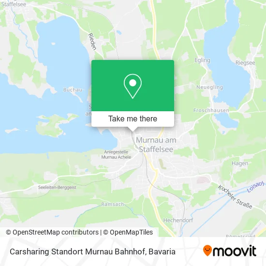 Карта Carsharing Standort Murnau Bahnhof