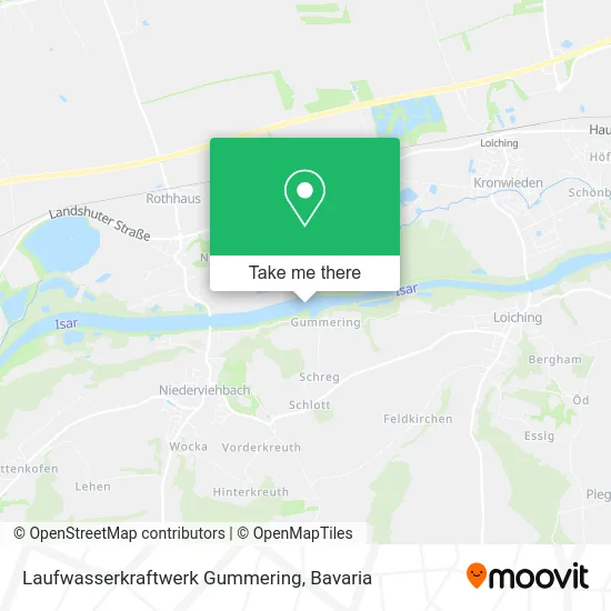Карта Laufwasserkraftwerk Gummering