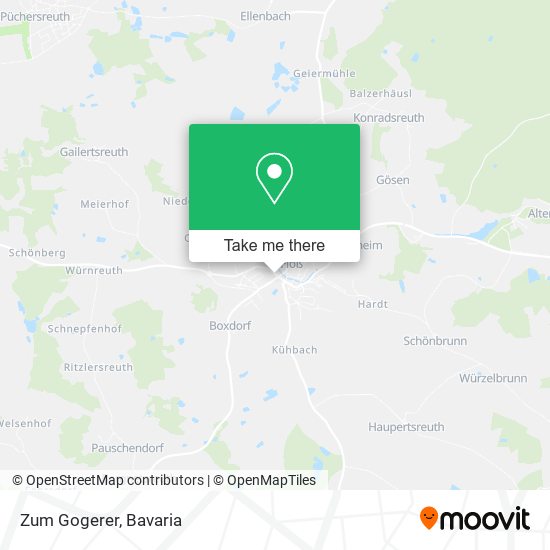 Карта Zum Gogerer