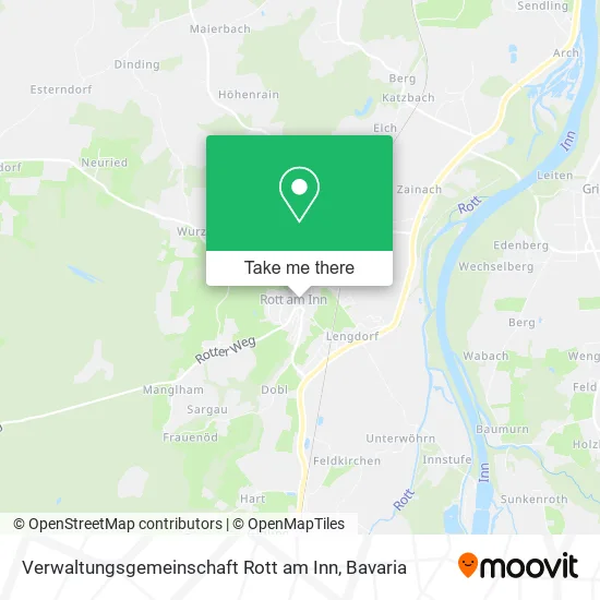 Карта Verwaltungsgemeinschaft Rott am Inn