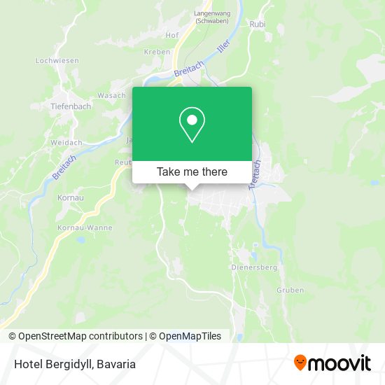 Hotel Bergidyll map