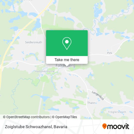 Zoiglstube Schwoazhansl map